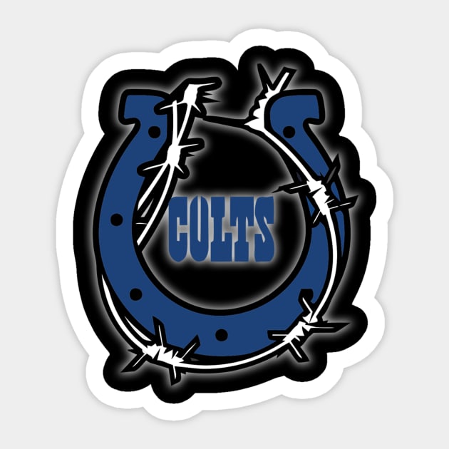 indianapolis colts Sticker by kolumenana